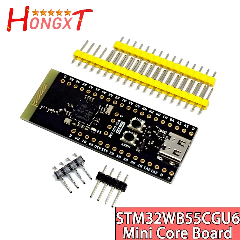STM32WB55CGU6 STM32WB55 STM32WB STM32WB55CG BLE-5.4 802.15.4 Zigbee Thread Matter USB AES-256 Основная плата Демонстрационная плата
