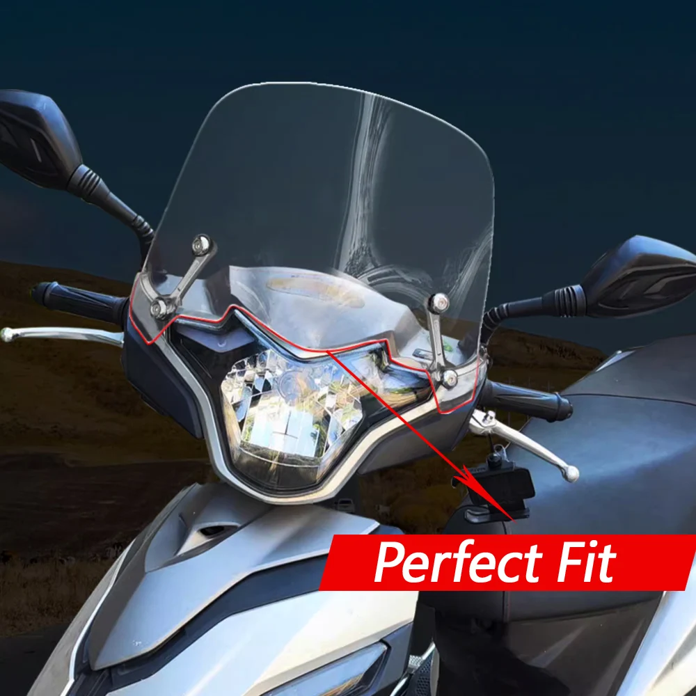 

For Haojue USR125 windshield modification with raised front windshield USR 125 Windshield installation bracket