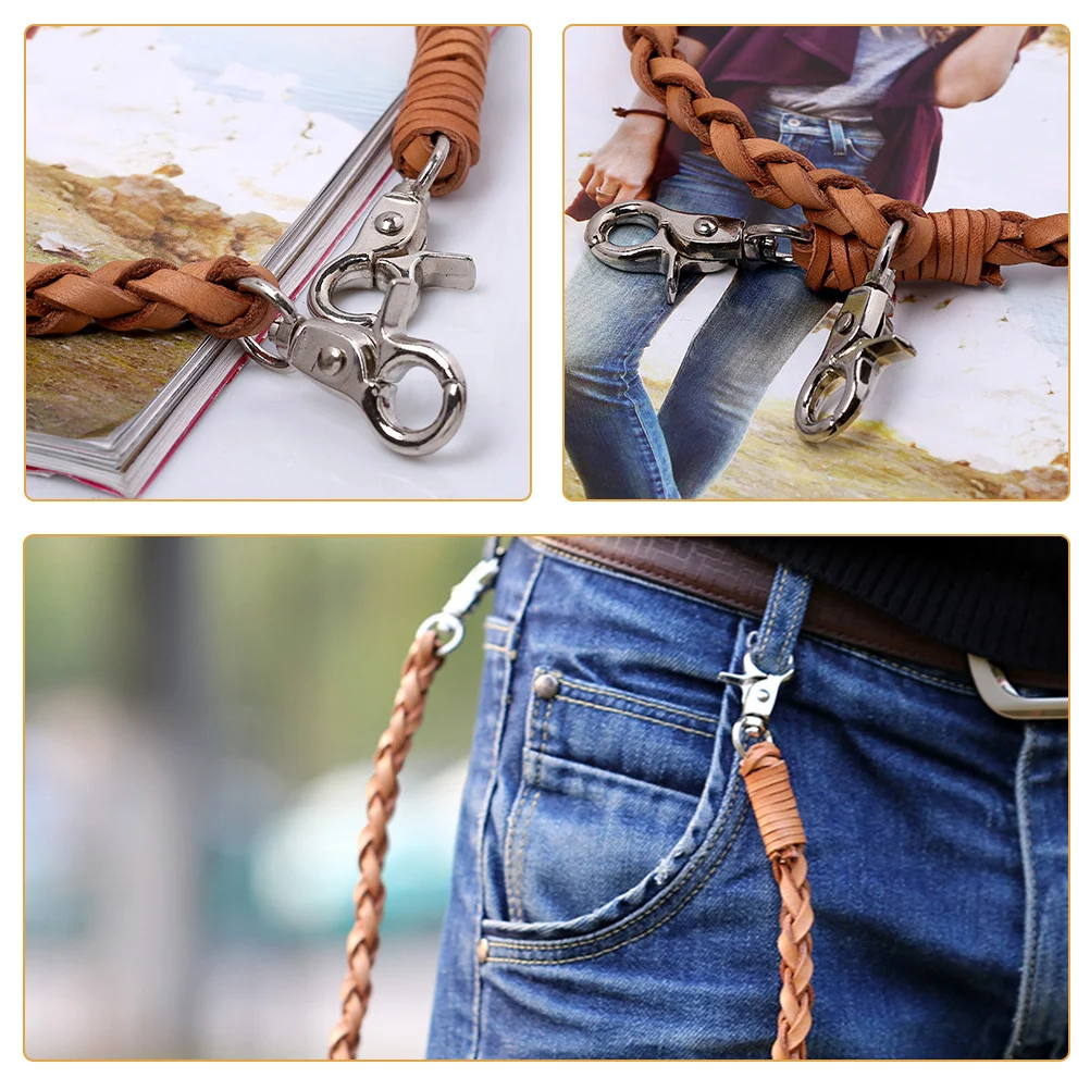 Aksesoris Celana Vintage Cow Pants untuk Pria, Rantai Celana Jeans, Rantai Dompet, Dekorasi Sabuk Pakaian