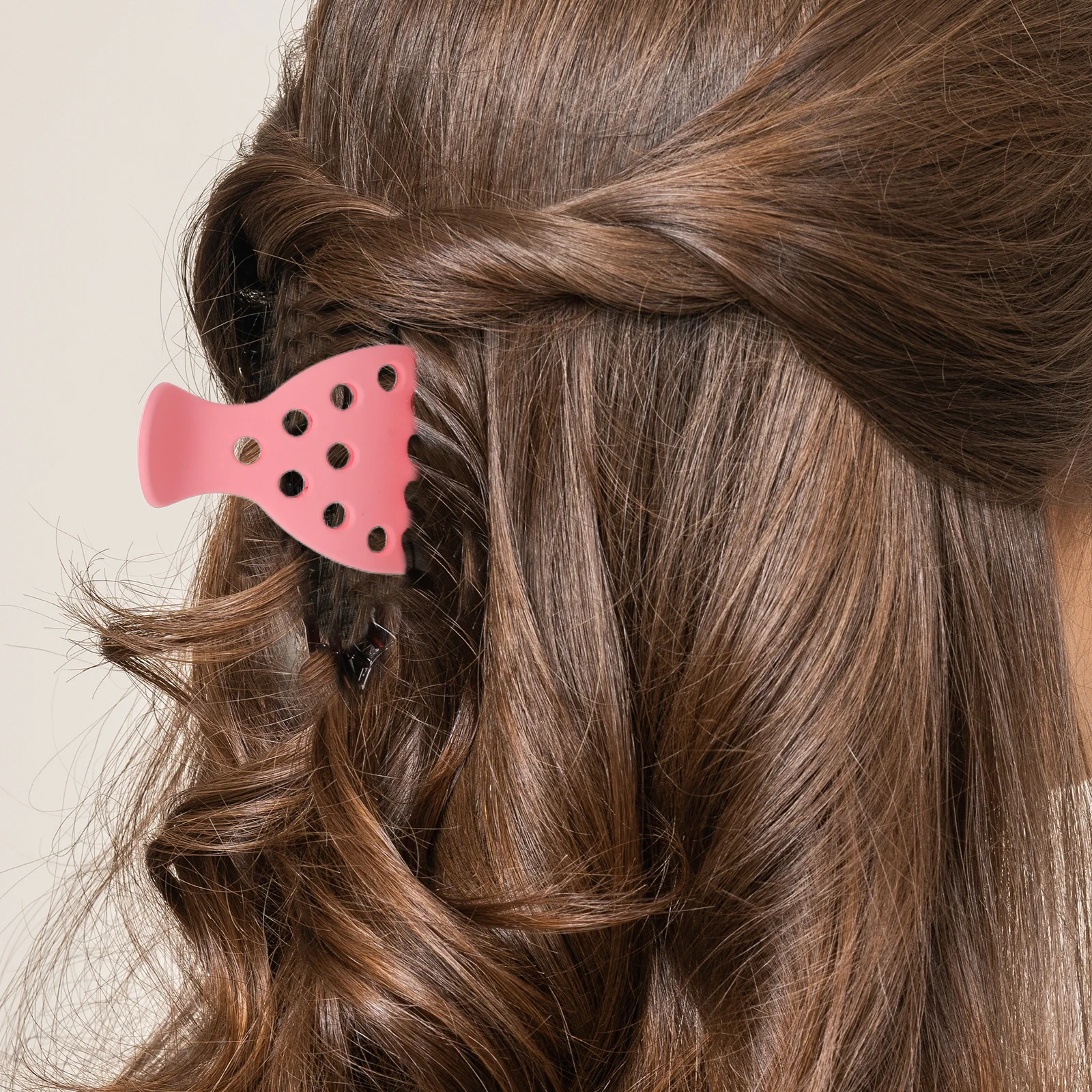 

10 шт., зажимы для клубники, акриловые зажимы для когтей, нескользящие инструменты для укладки объема для густых вьющихся волос, высокий хвост, прическа для женщин