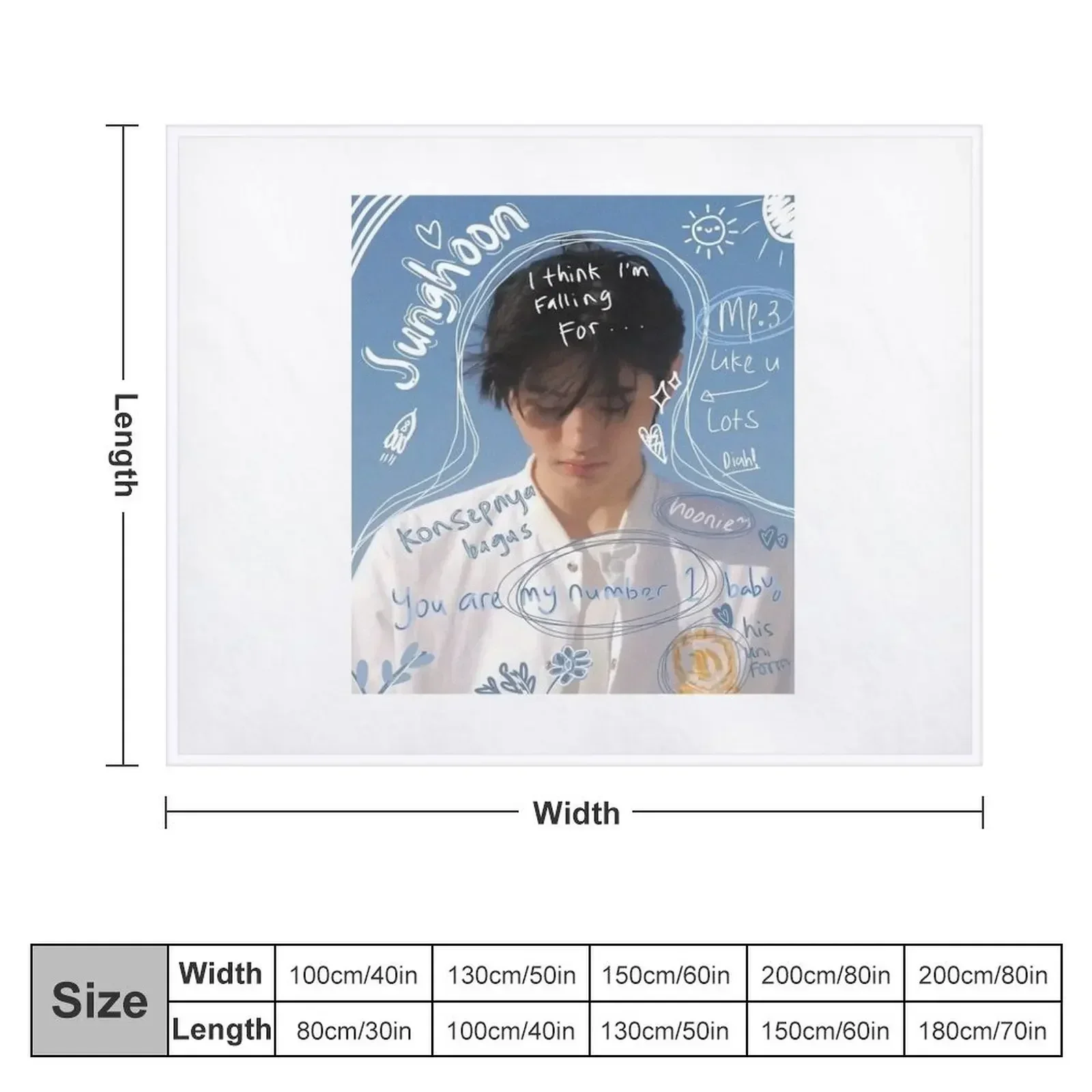 sunghoon Throw Blanket Camping Hair Tourist Thin Blankets