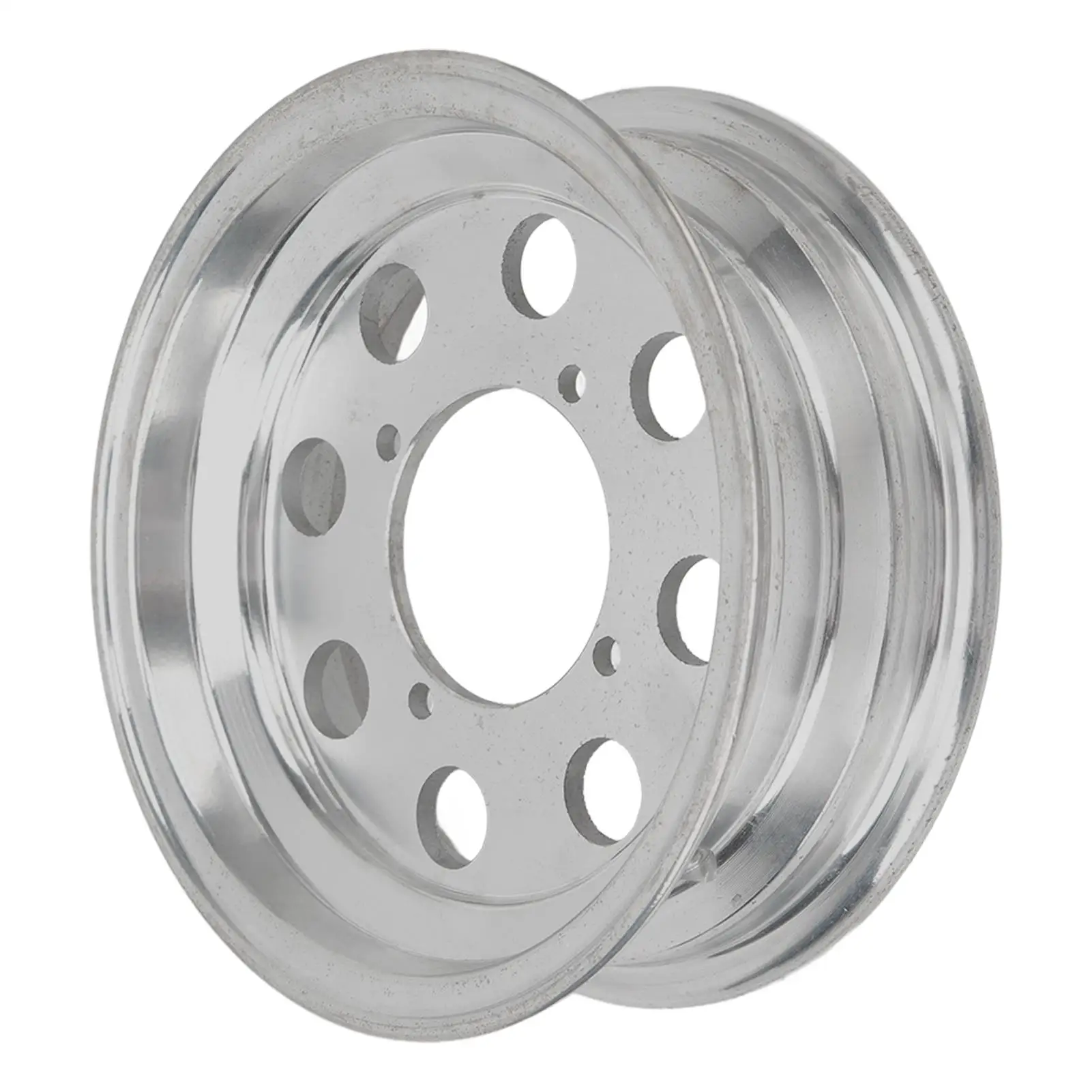 محور العجلة الأمامية سبائك الألومنيوم الخدمة الطويلة في الحياة مانع االصدأ تلميع ناعم لحافة عجلة دراجة نارية صغيرة للقرد Z50 10in #5