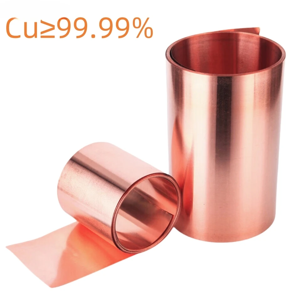 

High purity copper foil for scientific experiments,Electrolytic Cu strip（35um 50um 70um）Single or dual light remarks