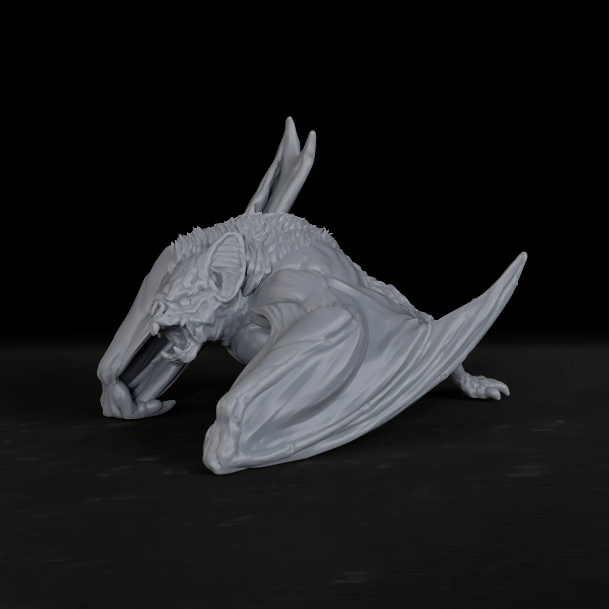 TTRPG Dire Bat Miniature Evil Creature, Tabletop Accessory for RPG Enthusiasts, Elevate Your RPG Adventures view 3