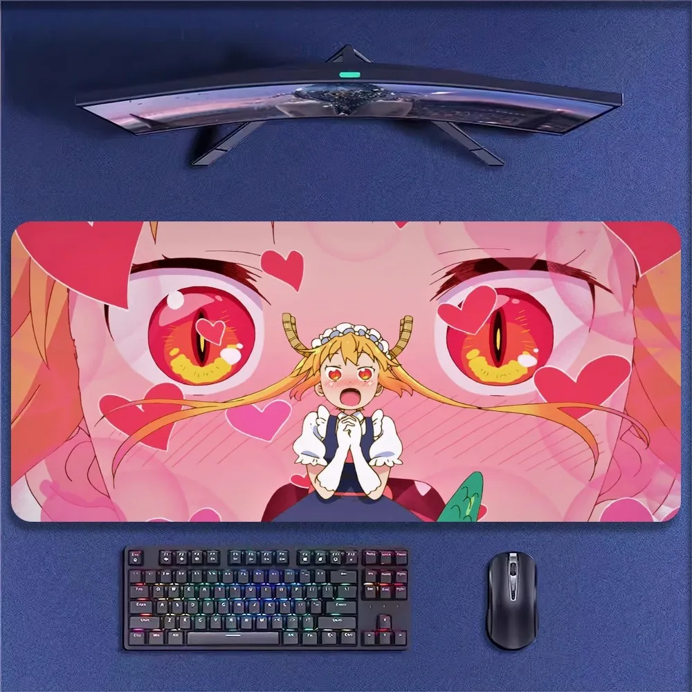 Miss Kobayashis Dragon Maid Mousepads Monster Large Mouse Mat Big Desk Pad Non Slip Rubber Mouse Pad Big Keyboard Mats Mouse Pad