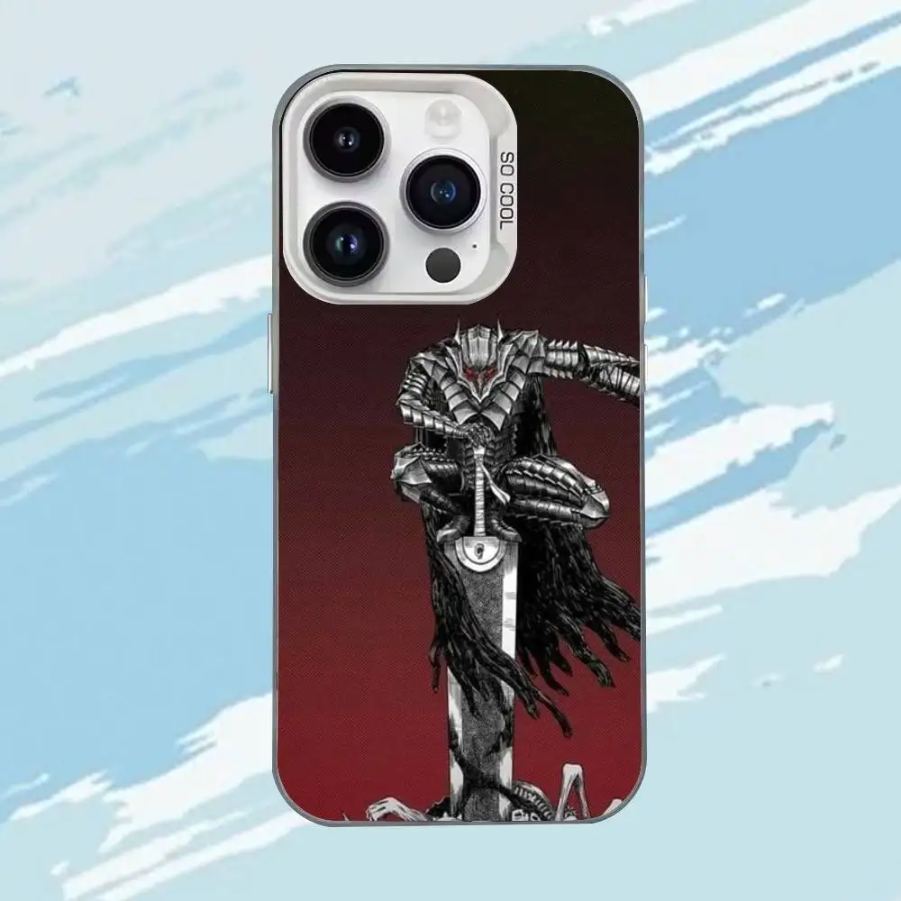 เคสโทรศัพท์ลายอนิเมะ Berserk Guts สำหรับ iPhone 17,16,15,14,13,12,11,Mini,Pro,MAX แบบด้าน ป้องกันการกระแทก