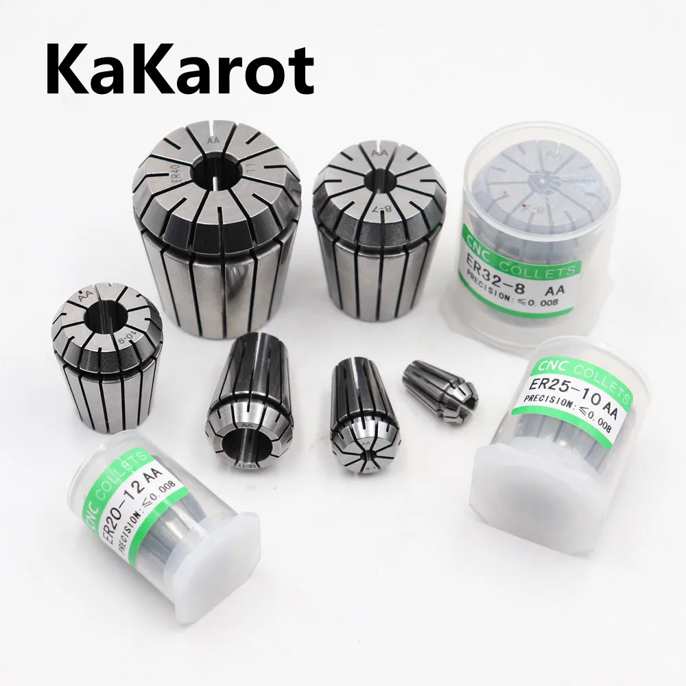 KaKarot ER Collet Chuck ER25 ER32 0.008 For CNC Milling Tool Holder Engraving Machine Lathe Mill Spring Chuck CNC COLLET ER