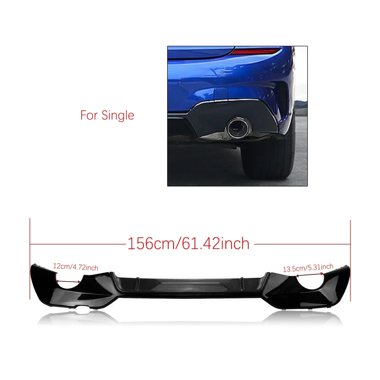 For BMW 3-Series G20 G28 320i 320d 325i 330i 330d M Sport 2019-2022 Car Rear Bumper Lip Diffuser Splitter Spoiler Body Kits