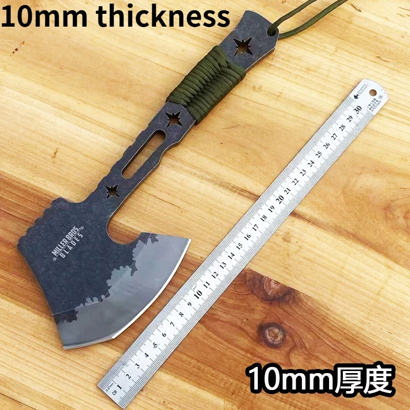 

10mm Thick High Hardness Multi-purpose Hand Axe Outdoor Camping Survival Multifunctional Tool Integrated Keel Axe