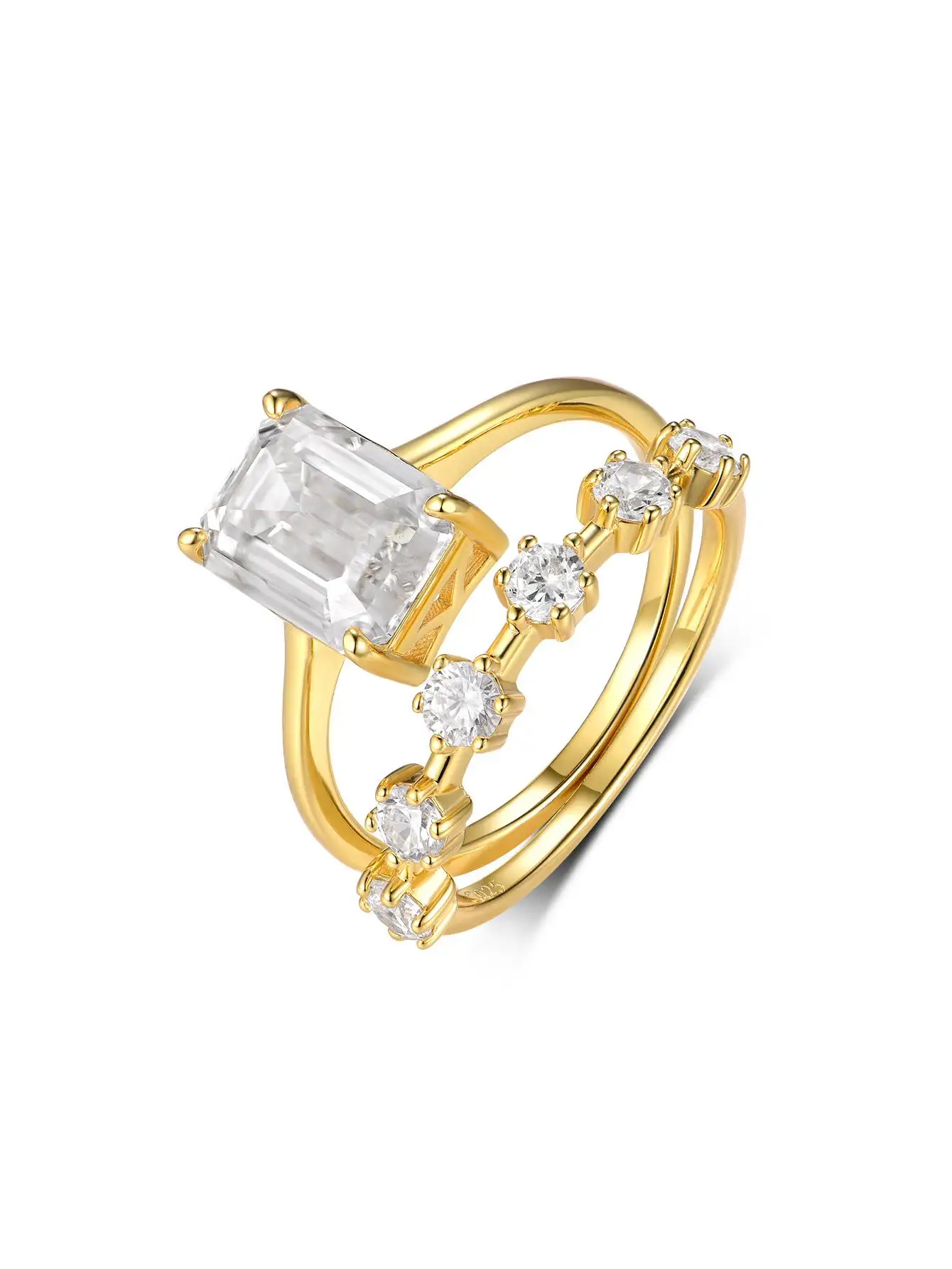 خاتم مويسانيتي S925 من الفضة الإسترليني 1.5CT، مجوهرات عالية الجودة، عصرية ورائعة، مناسبة لتقديم الهدايا #2