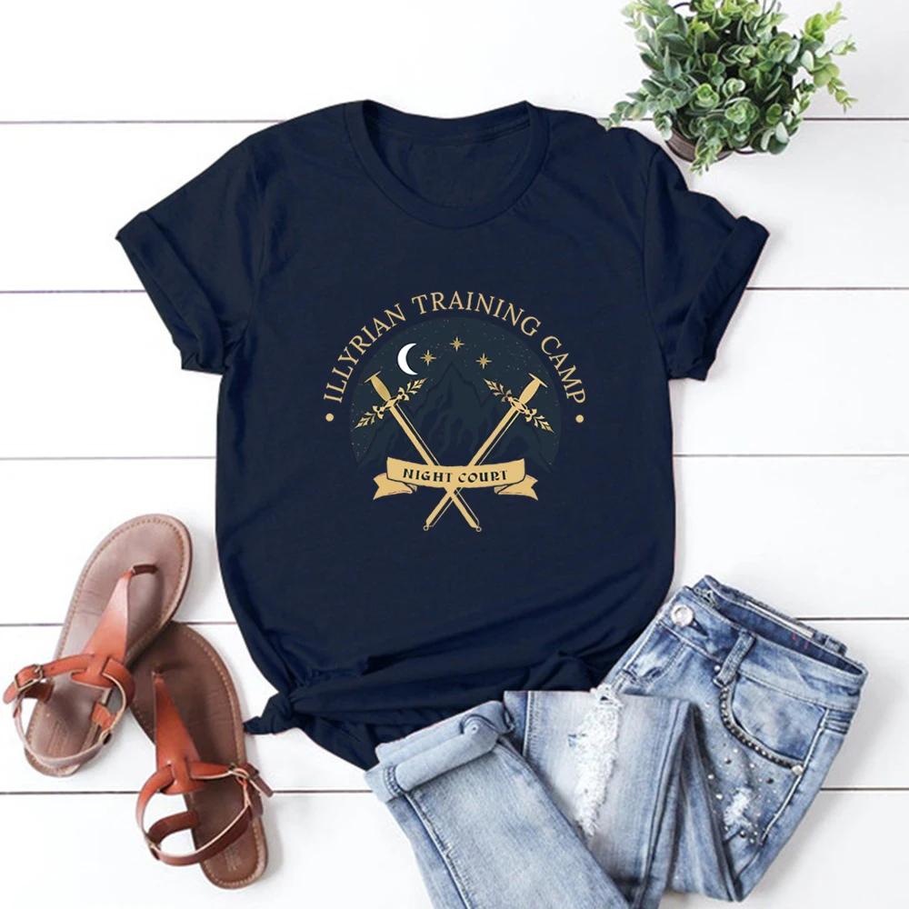 Illyrian Training Camp T-shirt Sarah J Mass ACOTAR Shirt Night Court Illyrian Velaris Tee Book Lover Shirts SMJ Bookish Gift Top