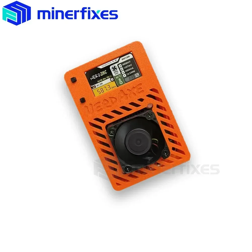 NerdAxe Bitaxe Ultra BM1366 Asic 칩 500Gh/s 비트코인 채굴기 솔로 로터리 채굴기 가정용 행운의 채굴기 btc 암호화폐 채굴기