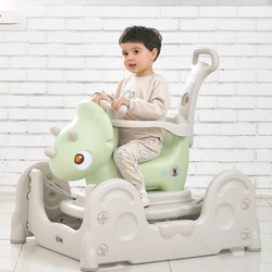 Children's rocking horse baby scooter baby bouncing car Trojans two-in-one toys.