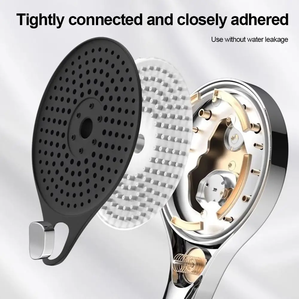 Plastic Shower Head Large Panel High-pressure Super Powerful Shower Head 3 Mode Adjustable Easy Install Shower Spray Nozzle