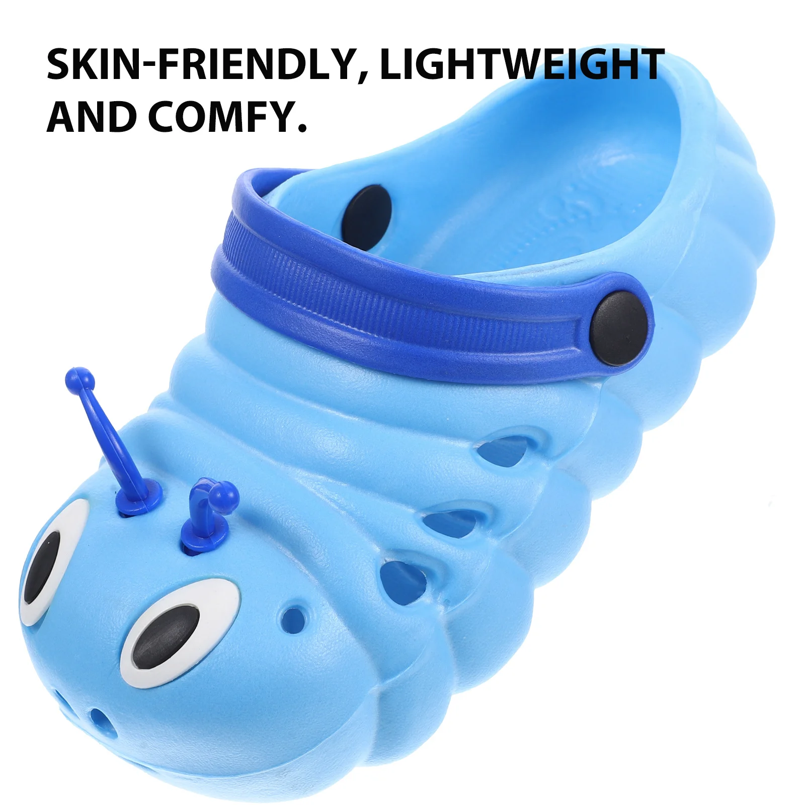 1 زوج شاطئ للأطفال عدم الانزلاق خفيفة الوزن شبشب صيفي كول الكرتون تصميم الأزرق حجم 27 طول 16 سنتيمتر الفتيان الصنادل الفتيات