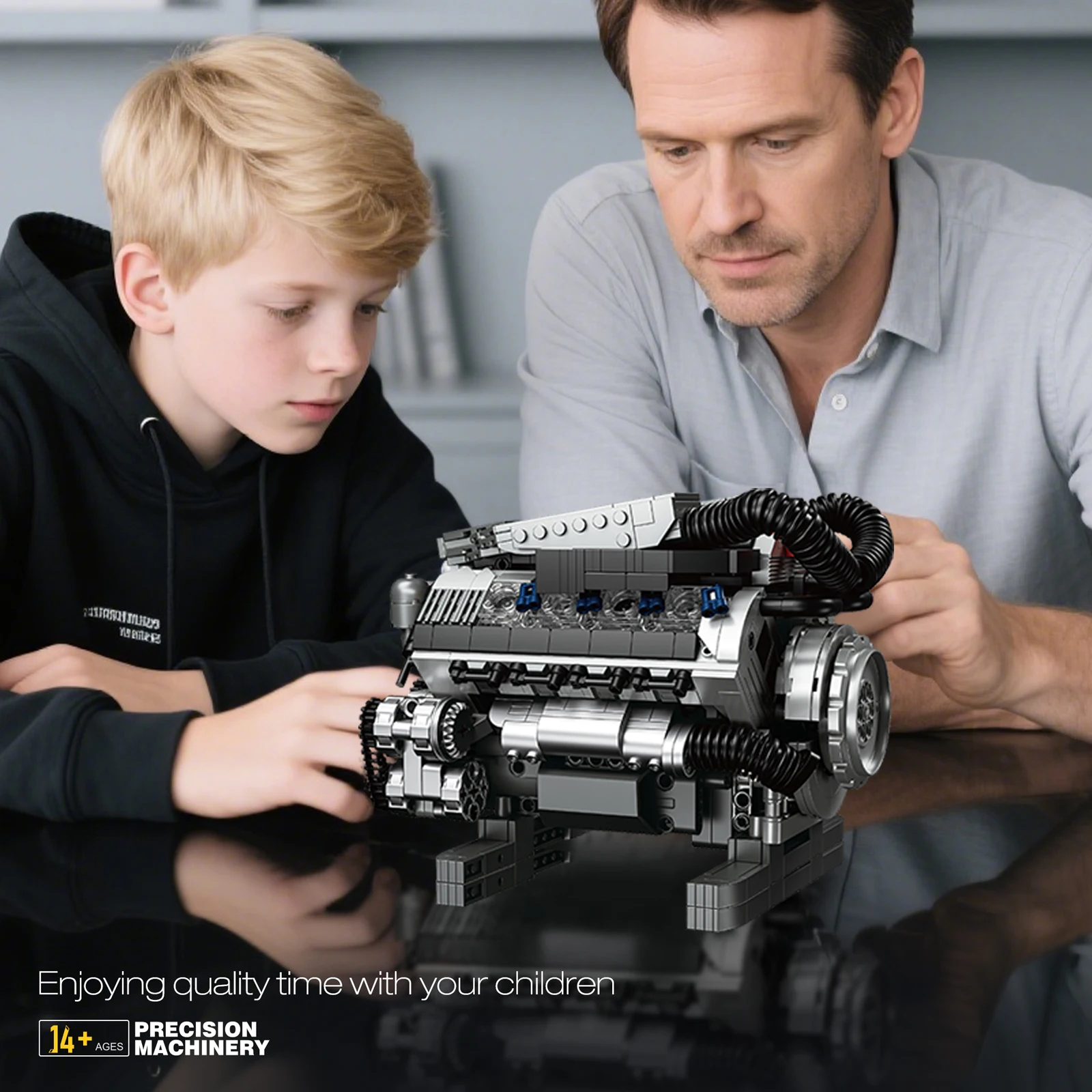 36303 السوبر V8 محرك نموذج 931 قطعة اللبنات مجموعة التقنية الجمعية ألعاب الطوب الإبداعية الجذعية التعليمية هدية عيد الميلاد