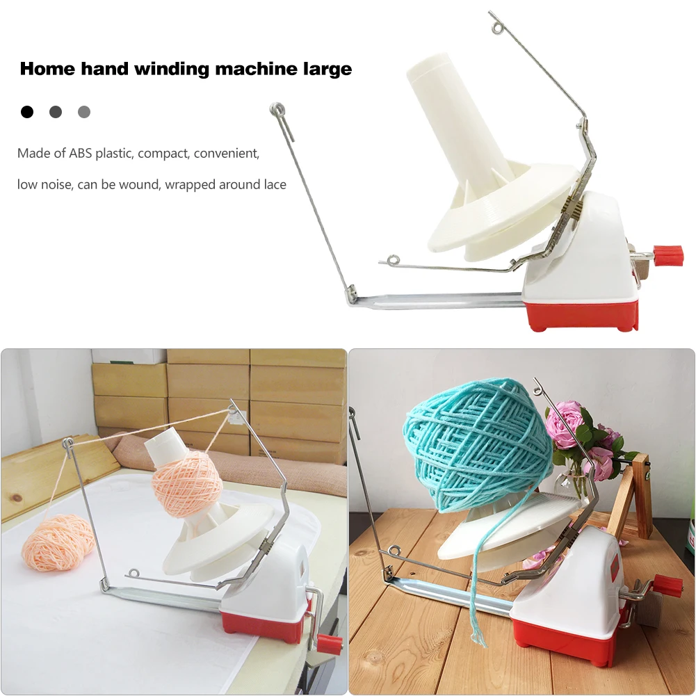 Winding Machine Practical Yarn Skein Twisters Portable Hand Operated Convenient Multi-function Lightweight Durable for Household