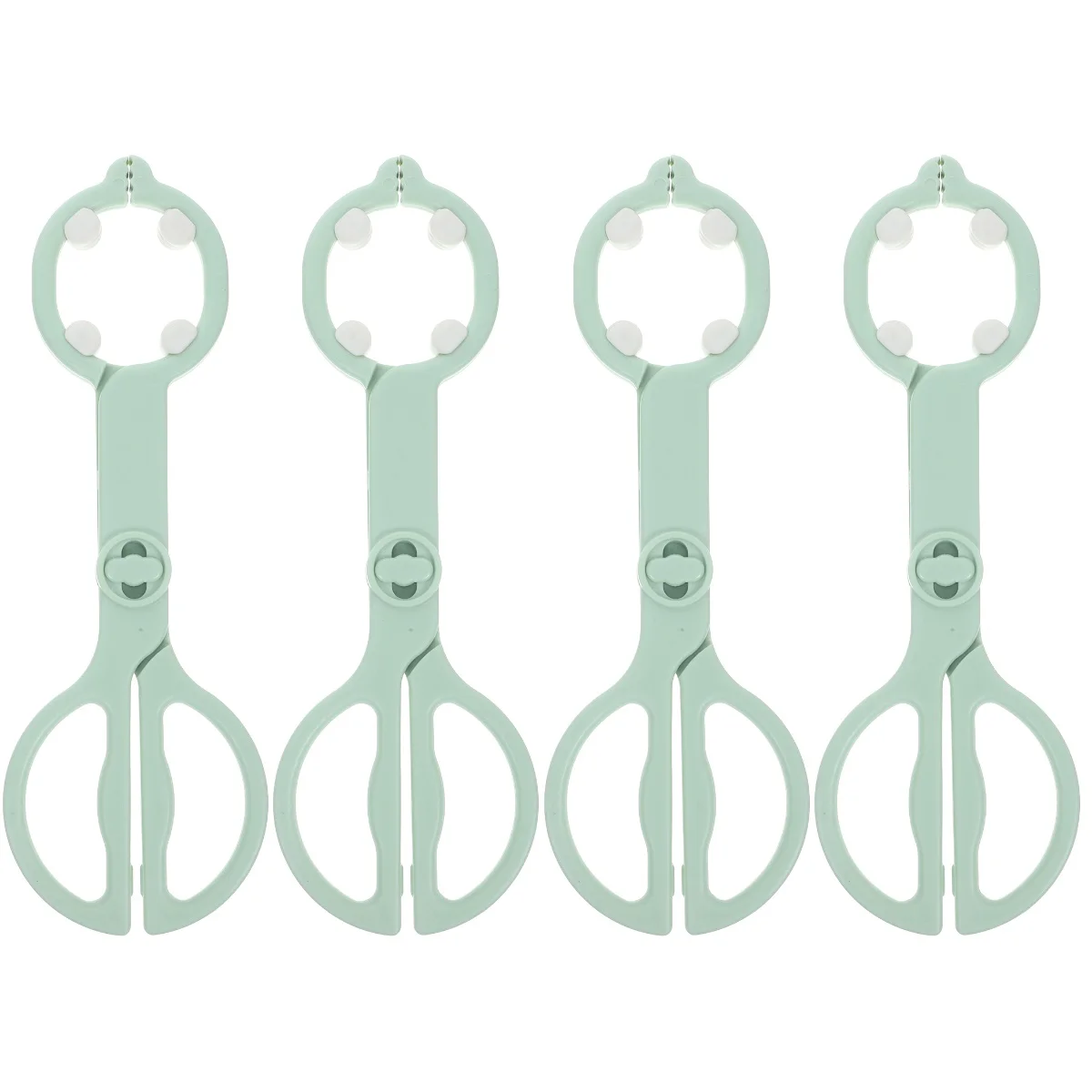 4 Pieces Pacifiers Bottle Clip Clamp Baby Plastic Anti- Scald Tong Anti-slip Milk