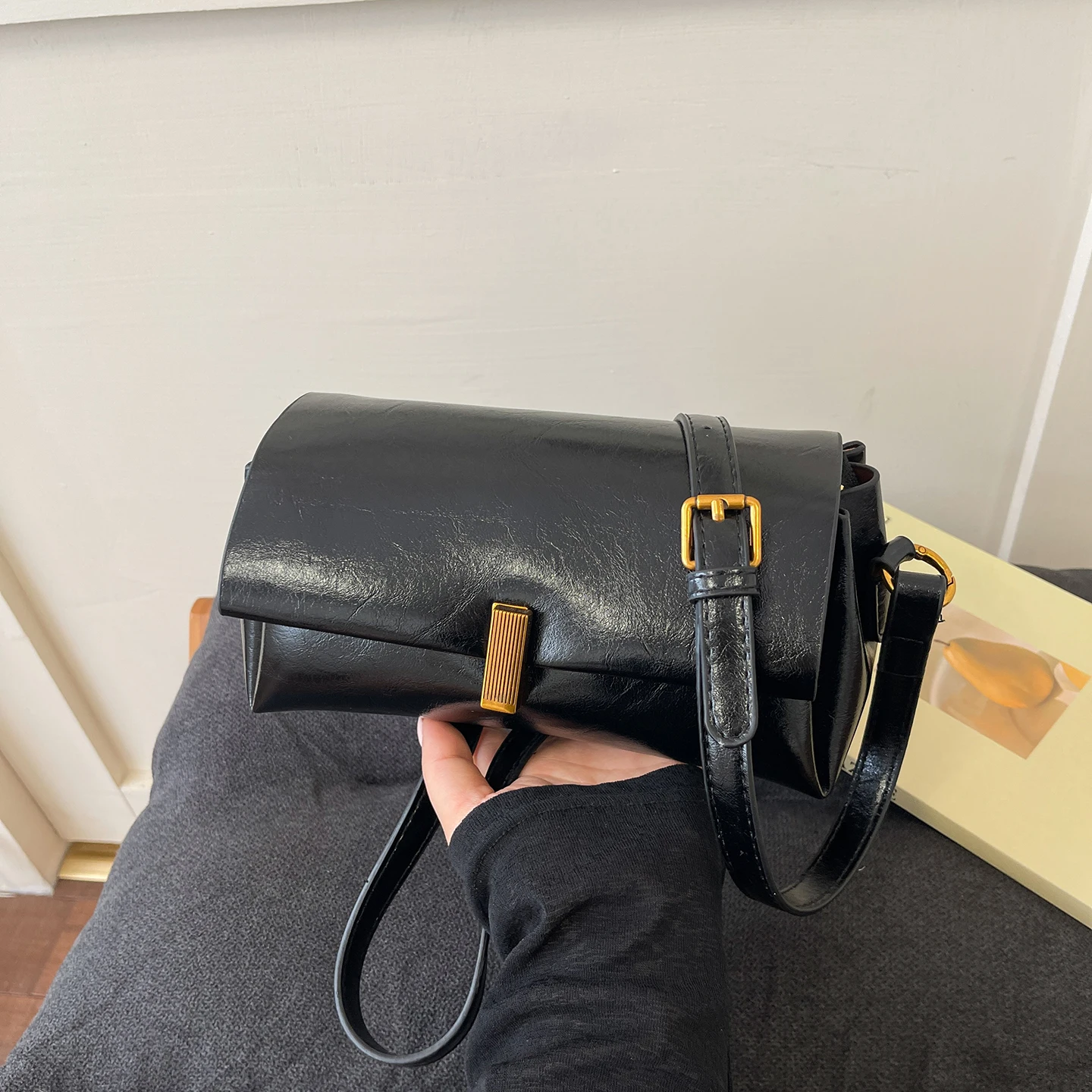 

Women's Small PU Leather Shoulder Crossbody Bags 2026 Fashion Brand Designer Handbags Interior Compartment Phone Bag Coin Purse