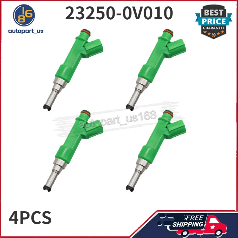 4Pcs Fuel Injectors 23250-0V010 232500V010 For LEXUS ES300H SCION TC TOYOTA AVALON CAMRY HIGHLANDER RAV4 SIENNA VENZA