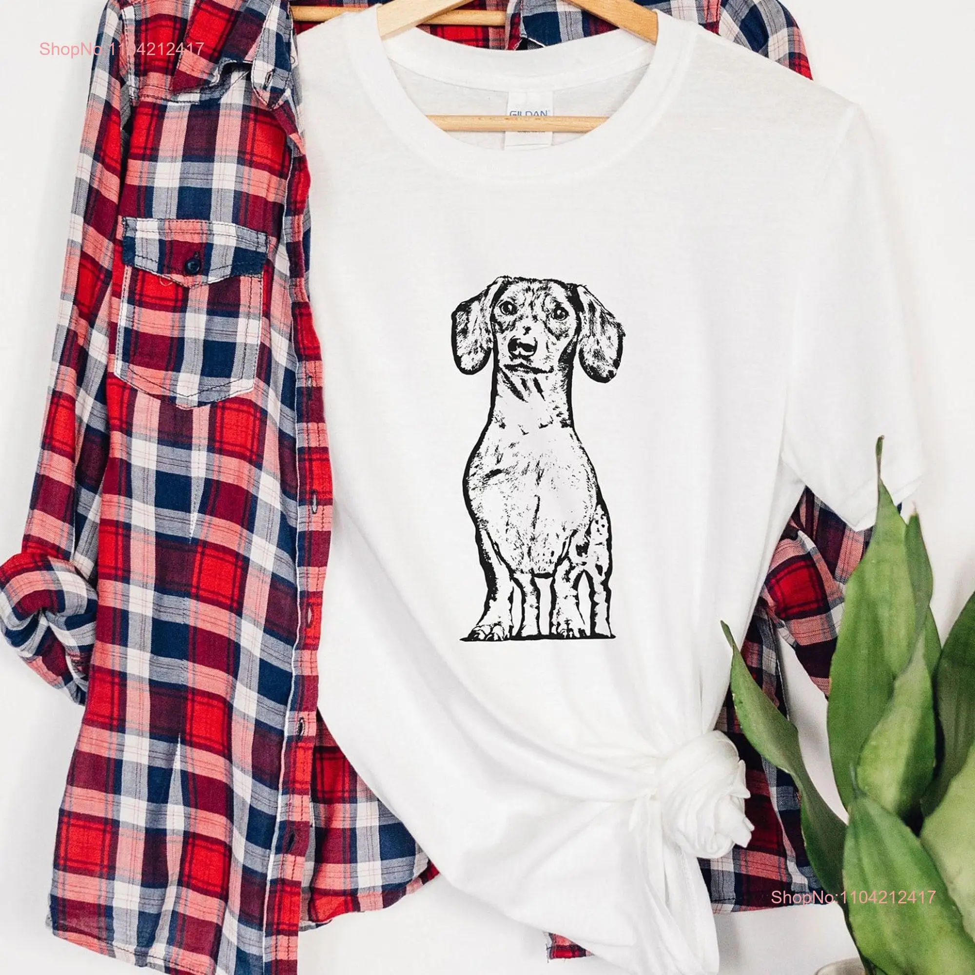 Dachshund T Shirt For Sausage Dog Daxie Mum Dachsie long or short sleeves