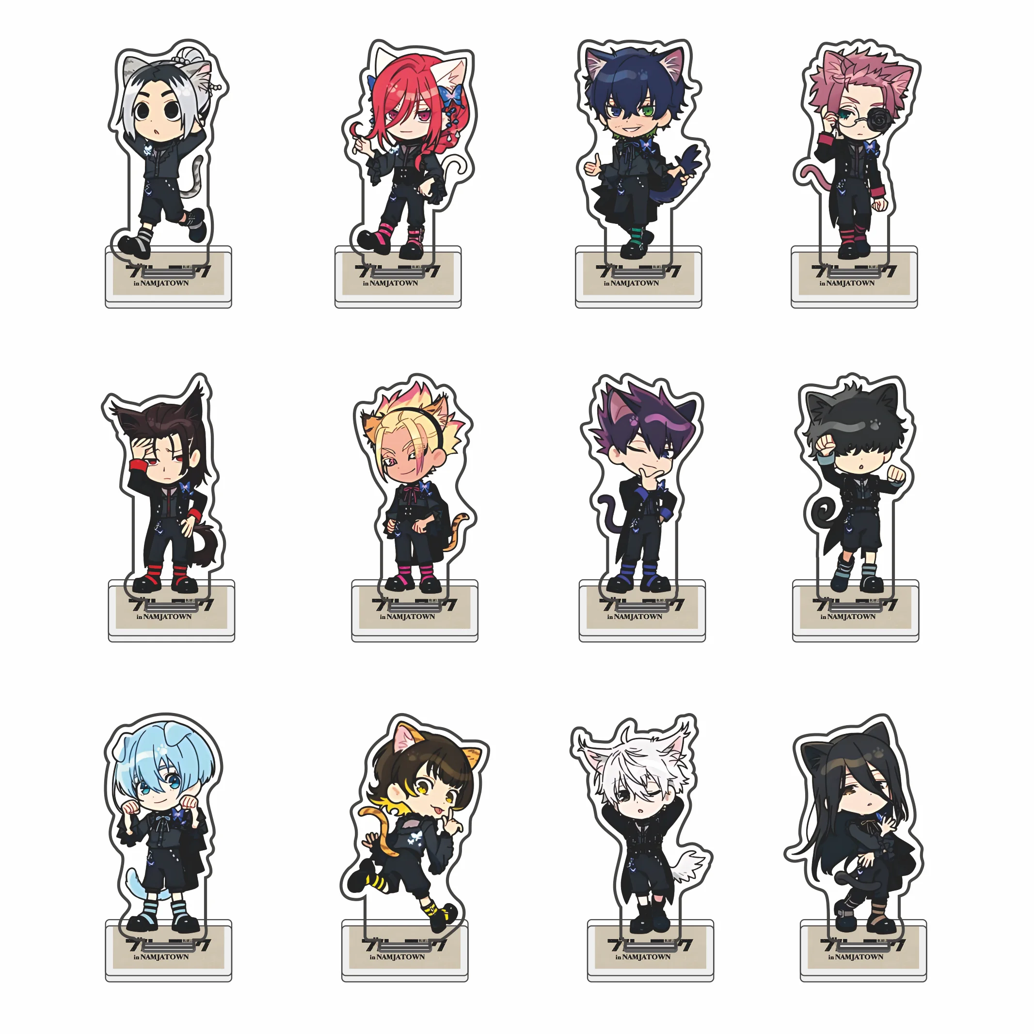 Anime BLUE LOCK  10cm Acrylic Stand Isagi Yoichi Tabletop Decorations Accessories Decor Gifts Key chain
