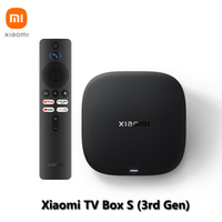 Global Version Xiaomi TV Box S 3rd Gen 4K Ultra HD Bluetooth 5.2 Wi-Fi 6 2+32GB Google TV Google Assistant Smart Media Player