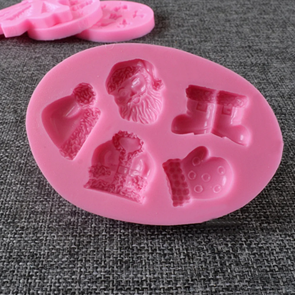 

Christmas Themed Silicone Cake Mold Nonstick Fondant Mold for DIY Chocolate Candy Ice Jelly Baking Silicone Fondant Molds