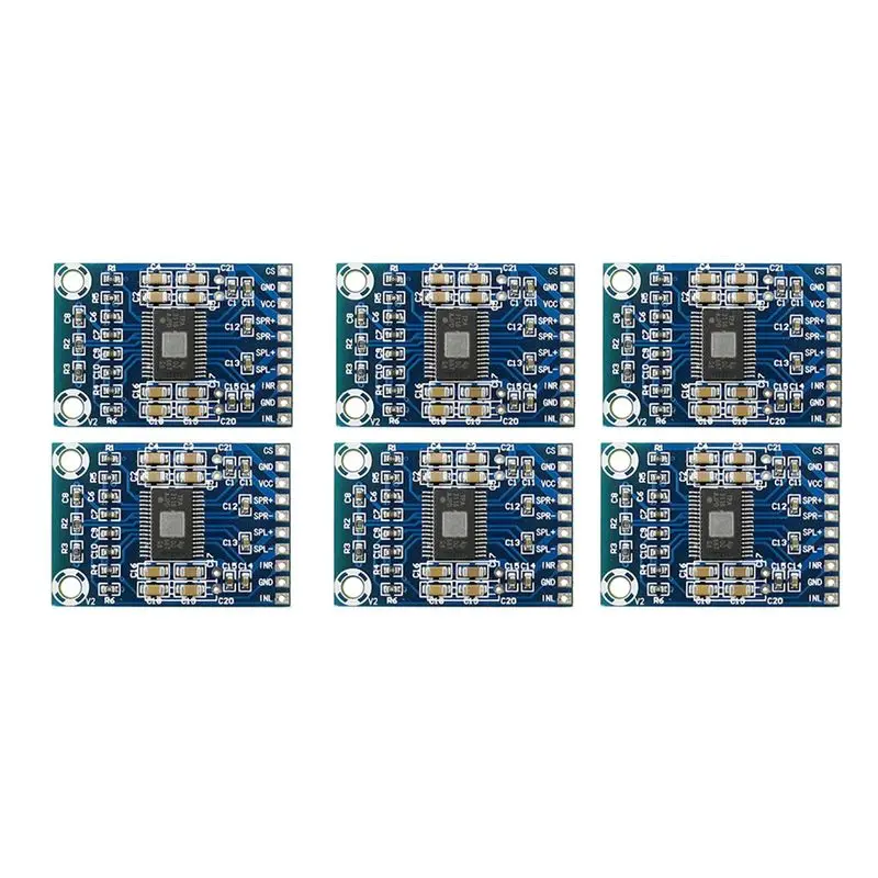 

Эффективный мини-цифровой усилитель TPA3116D2 (6 шт.), DC12V-24V, класс D, 50W+50W, плата усилителя мощности XH-M562 50W
