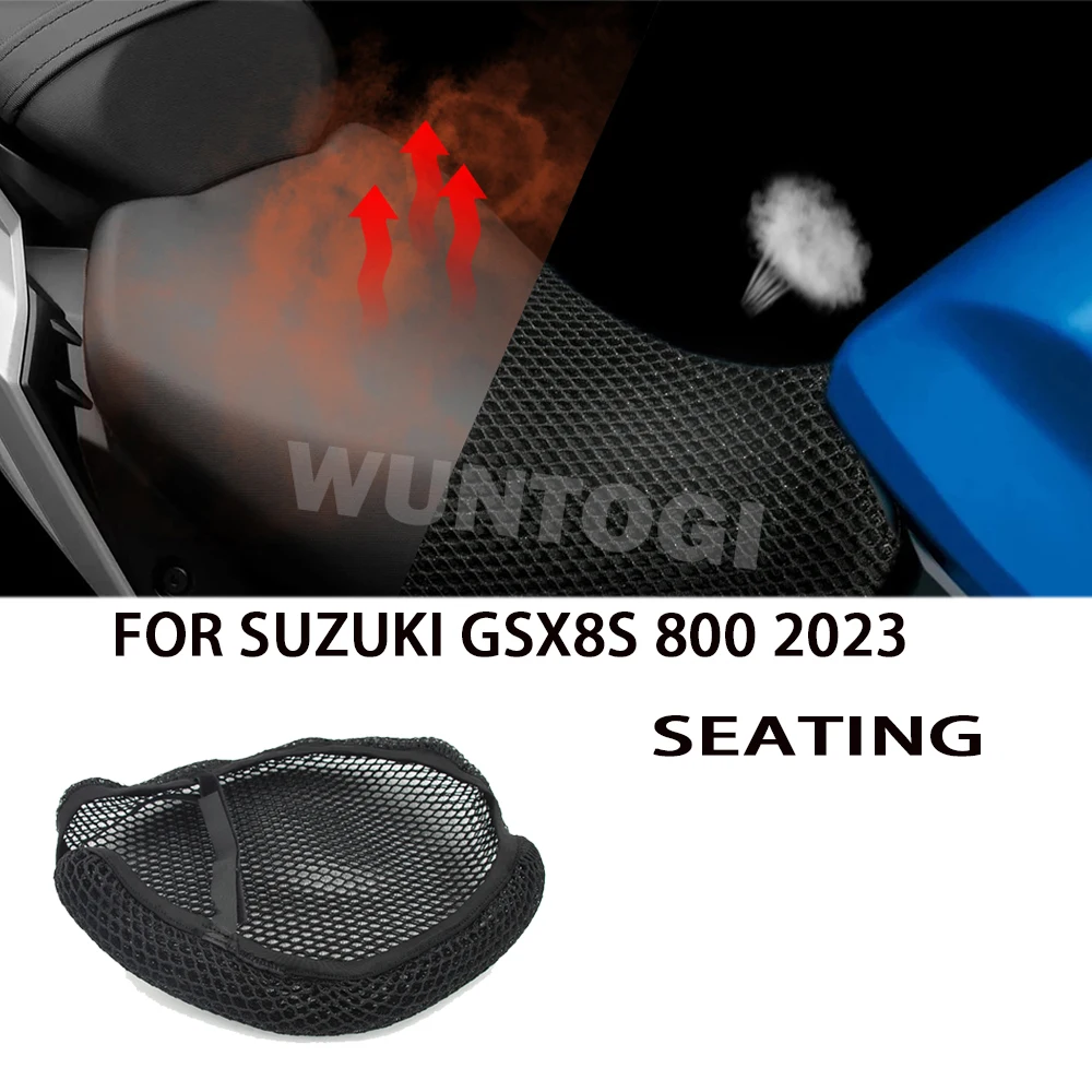 

GSX 8S Seat Cover 2023 - For SUZUKI GSX8S 800 New Motorcycle Seat Protect Cushion Nylon Fabric Saddle Cooling Honeycomb Mat