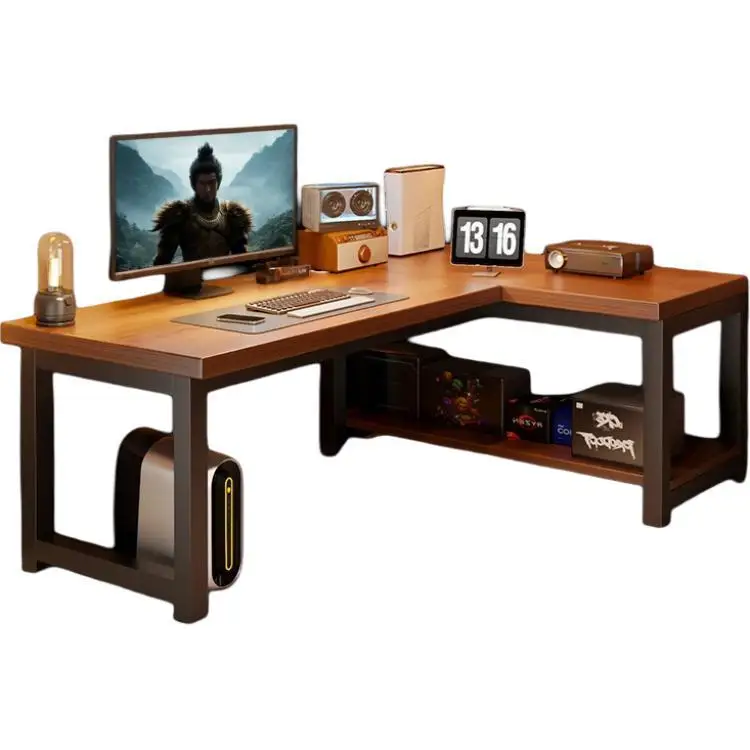 

Solid wood, corner, hole board, desk, integrated table, bedroom, student, home, computer