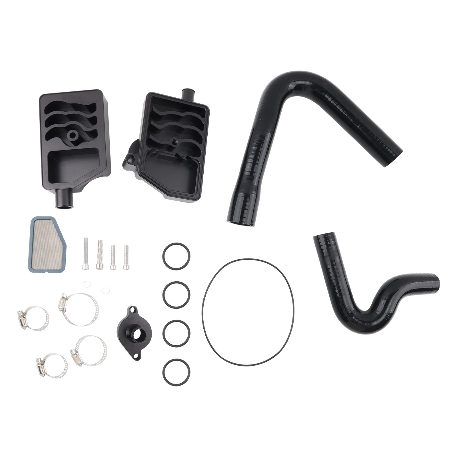 Powerstroke الديزل PCV CCV صمام تنفيس فاصل الزيت علبة المرافق مجموعة إعادة التوجيه ل 2011-2024 فورد F250 F350 F450 سوبر ديوتي 6.7L V8