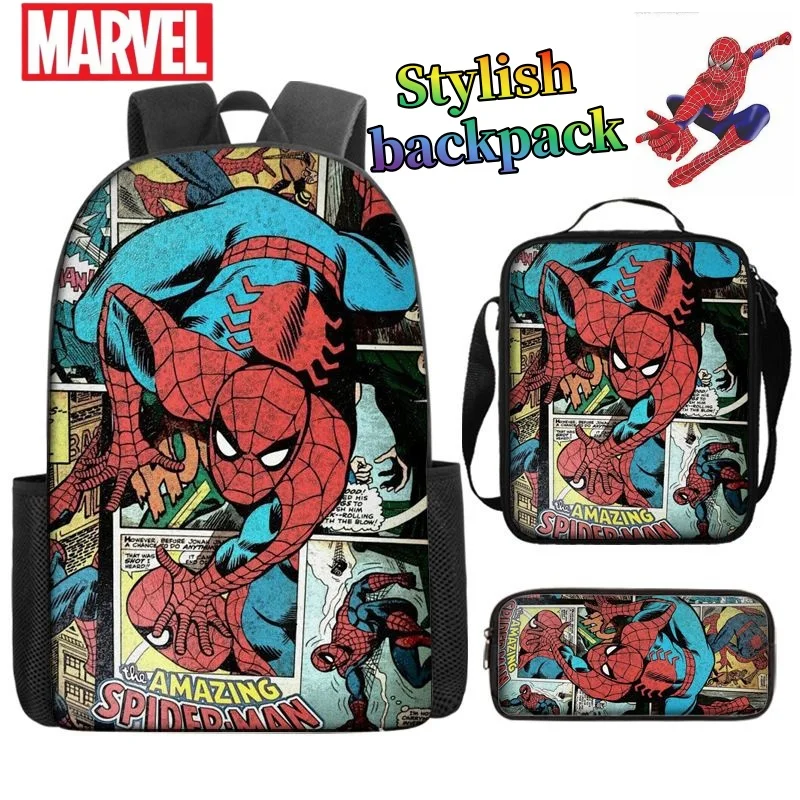 

Набор рюкзаков Marvel Avengers, милый модный школьный рюкзак с мультяшным рисунком, креативный студенческий рюкзак, рюкзак большой вместимости, подарок на день рождения для друзей