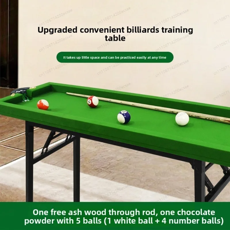 Home Foldable Snooker Pool Table, Small Training Table, Pocket-style Practice Table
