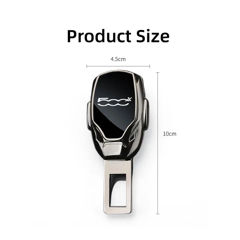 Car Seat Belt Extension Plug Metal Seat Belt Clip Adjustable Extender For 500 500C 500e 500L 500X 595 695 PUNTO Auto Accessories