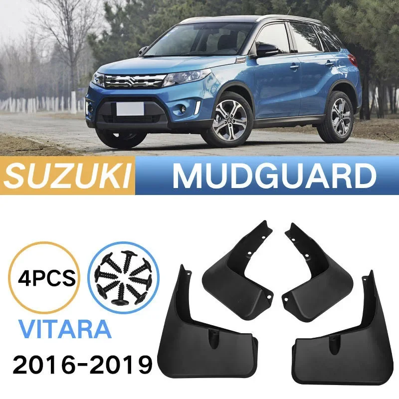 For Suzuki Vitara / Edcudo Mudguards Fender 2016 - 2024 Car Mudflaps Mud Flaps Splash Guards Mudguards Flap Fender Accessories
