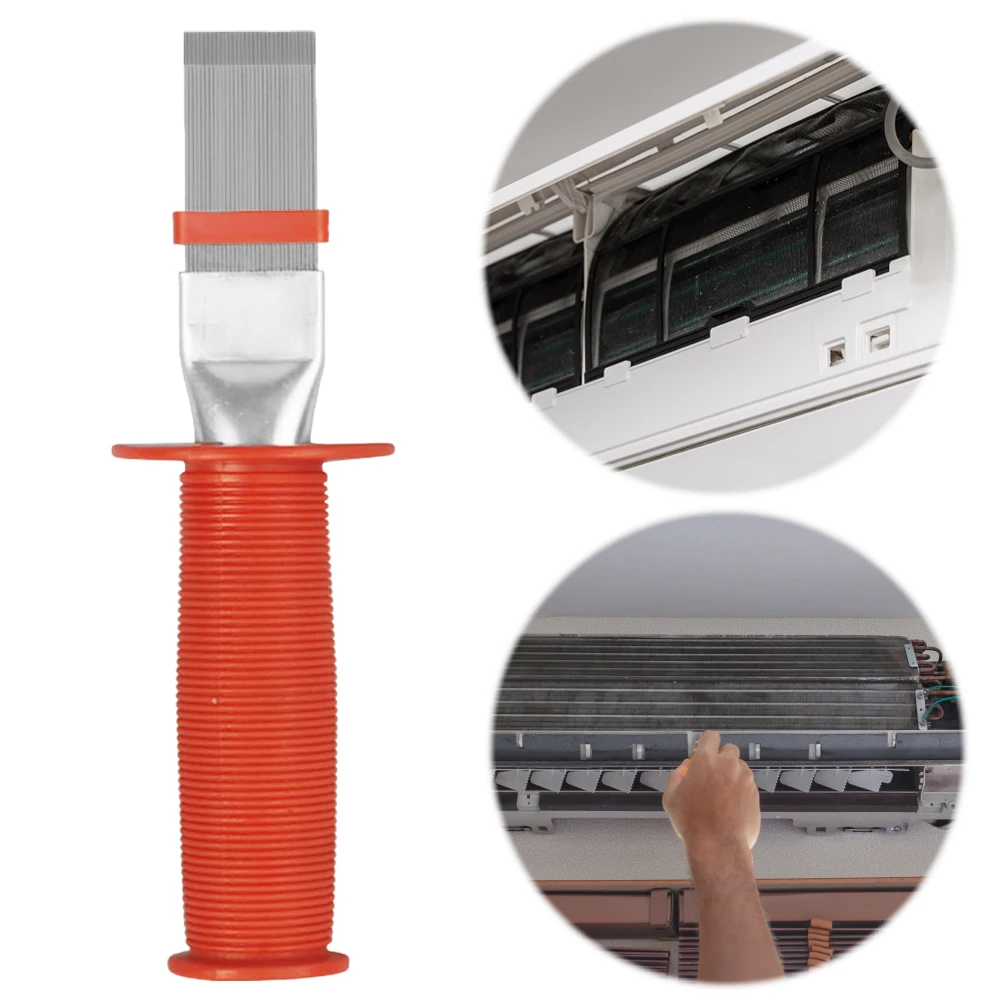 Straightening Cleaning Brush Rake Tool Brush Condenser Radiator Fin Brush Cleaner Refrigerator Coil Cleaning Brush for Radiator view 2