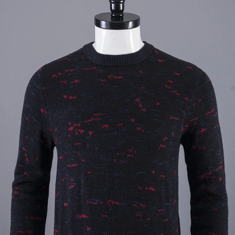 

Youth round Ne Knitted Sweater Warm Base Layer Top Faionable Ci Sle Long Sve Winter Casual Wear BAIM Brand