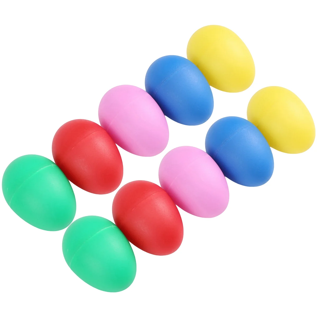 10 Pack Plastic Percussion Musical Instrument Toys Egg Maracas Shakers