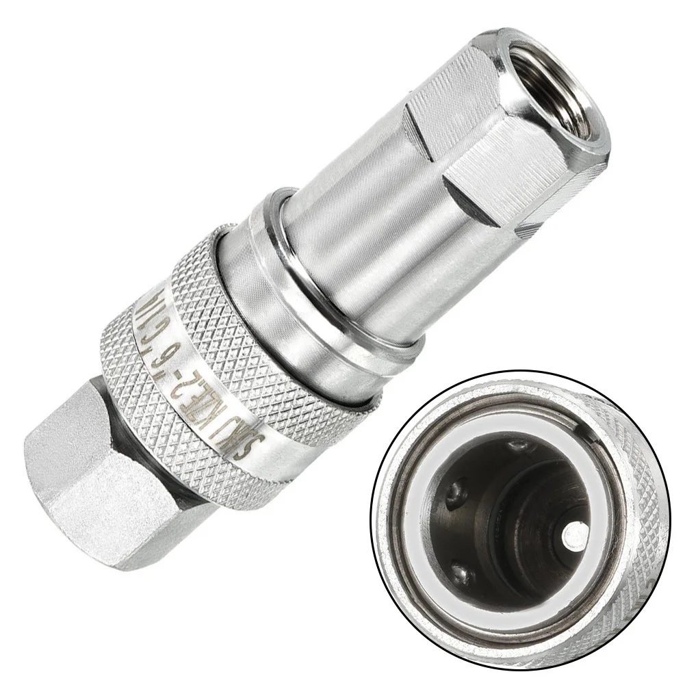 1Set Hydraulic Quick Connect Coupler For G1/4 Female Pipe Connect Hydraulic Tools Fittings Carbon Steel Connect Coupler Tools