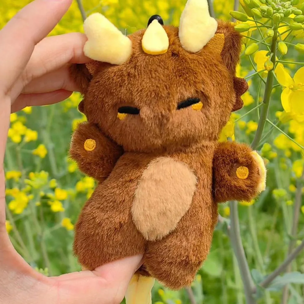 

Anime Genshin Impact Zhongli Cosplay Cute Little Dragon Plush Dango Bag Charm Pendant Keychain Accessories Gift