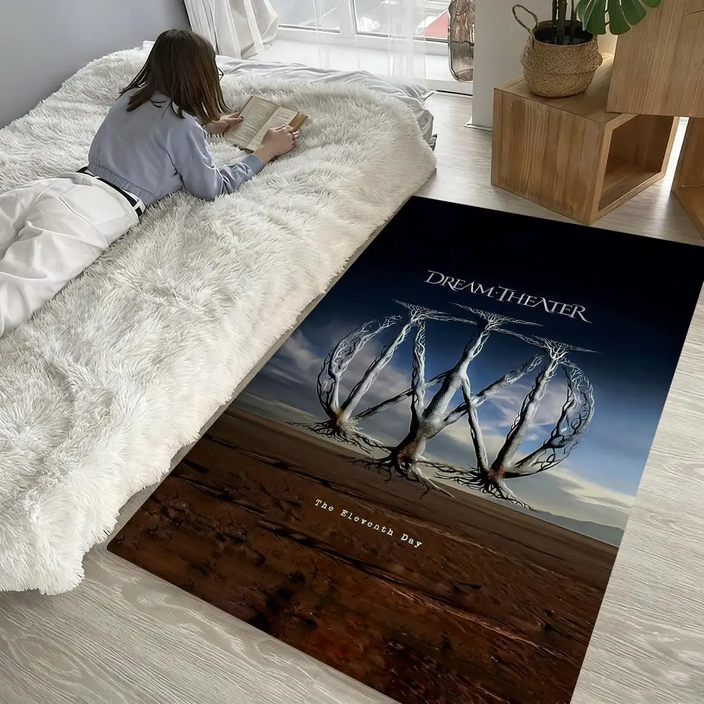 

D-Dream Heavy Rock Band cool Floor Mat Soft Thickened Non-Slip Door Mat for Living Room Home Decor Flannel Rugs