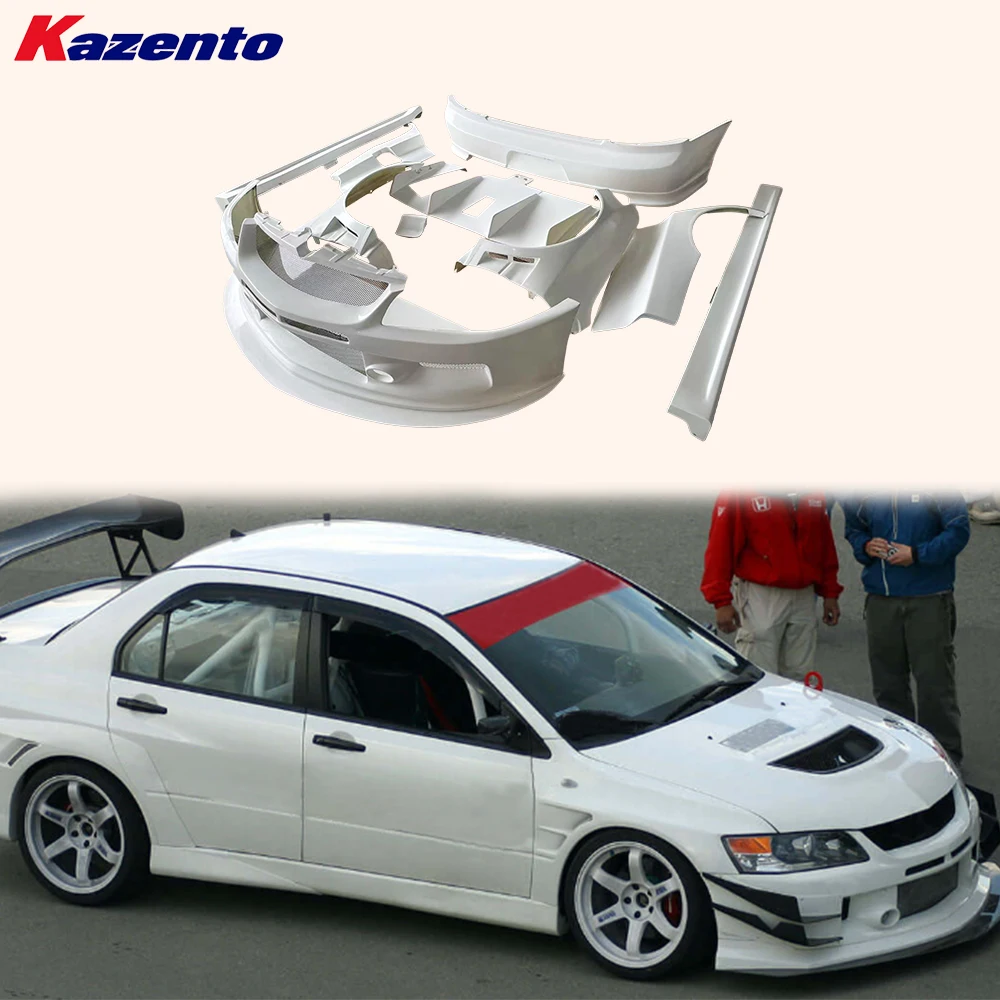 For Mitsubishi Evolution EVO 8 03-05 FRP AP Body Kits Bumper Fender Spoiler 9pcs( Ocean freight is favorable, welcome to inqury)
