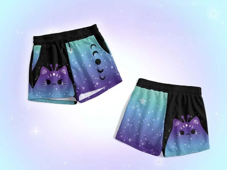 Adult and Children's Retro Fashion Manga Style Art Colorful Hero Patch 3D Printed Sports and Leisure Shorts
