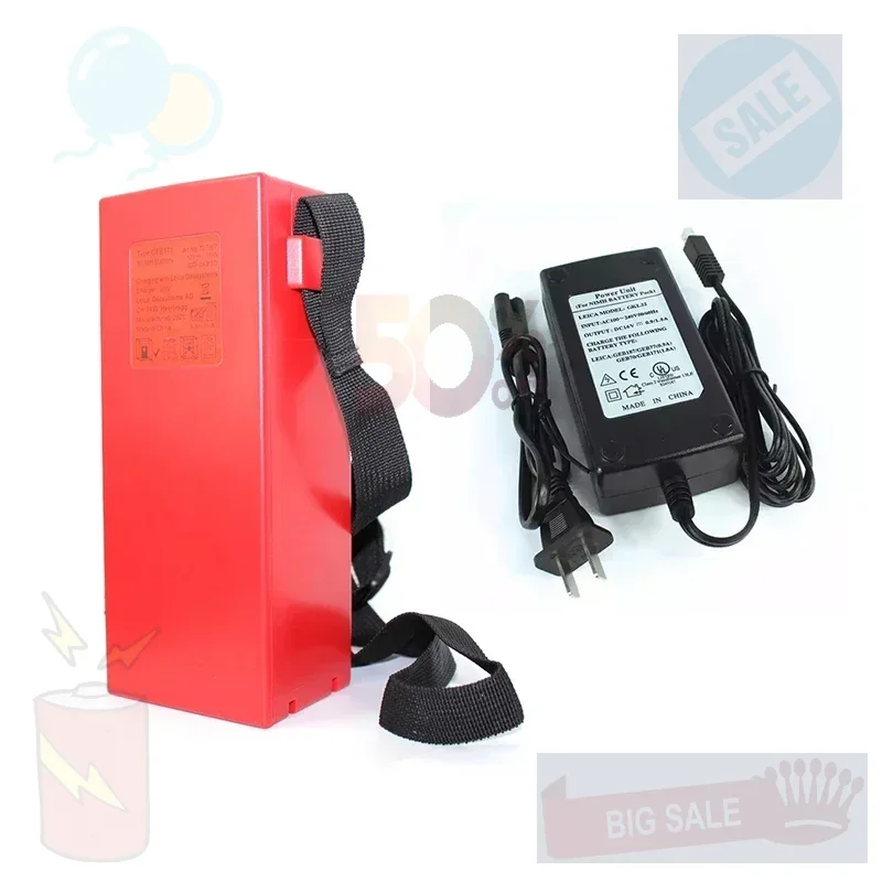 External Battery GEB171 for LC Total Station TPS100 TCA1800 TC2003 TPS100 TCA1800 TC2005, Charger GKL22 for Battery GEB171
