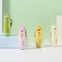 Cute Mini Fan Kipas Portable Hand Fold Bedside Office USB Charge Battery Table Desk Cooling