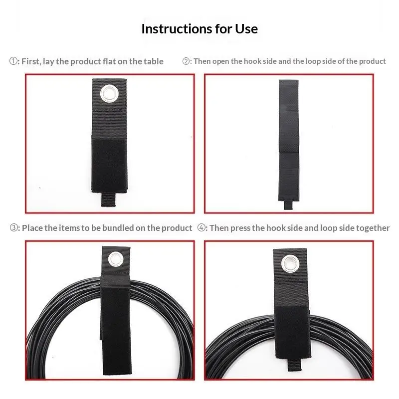 Heavy Duty Storage Strap Reusable Extension Cord Tie Garage Organizer Cable Hose Power Rope Loop Hanger