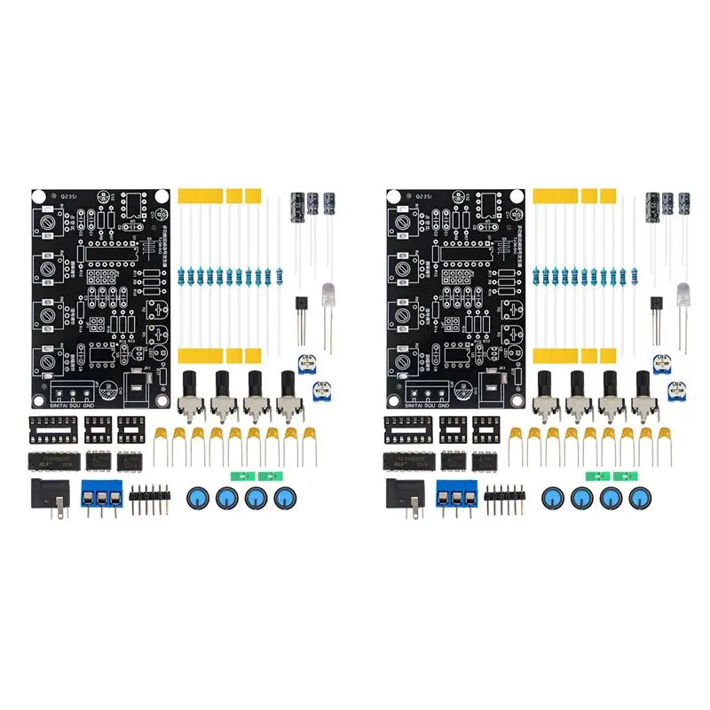 ABJN-2X ICL8038 Function Signal Generator Module Sine Square Triangle Signal Generators DIY Welding Practice Kit Without Case