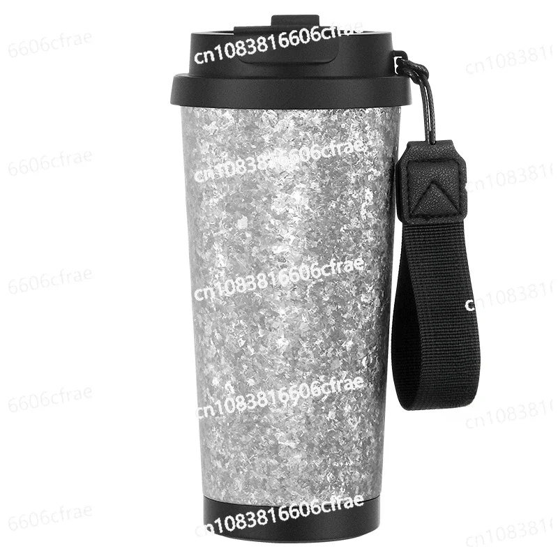 

Coffee Cup Men and Women High-value Accompanying Thermos Cup Portable Double-drink Coffee Accompanying Cup