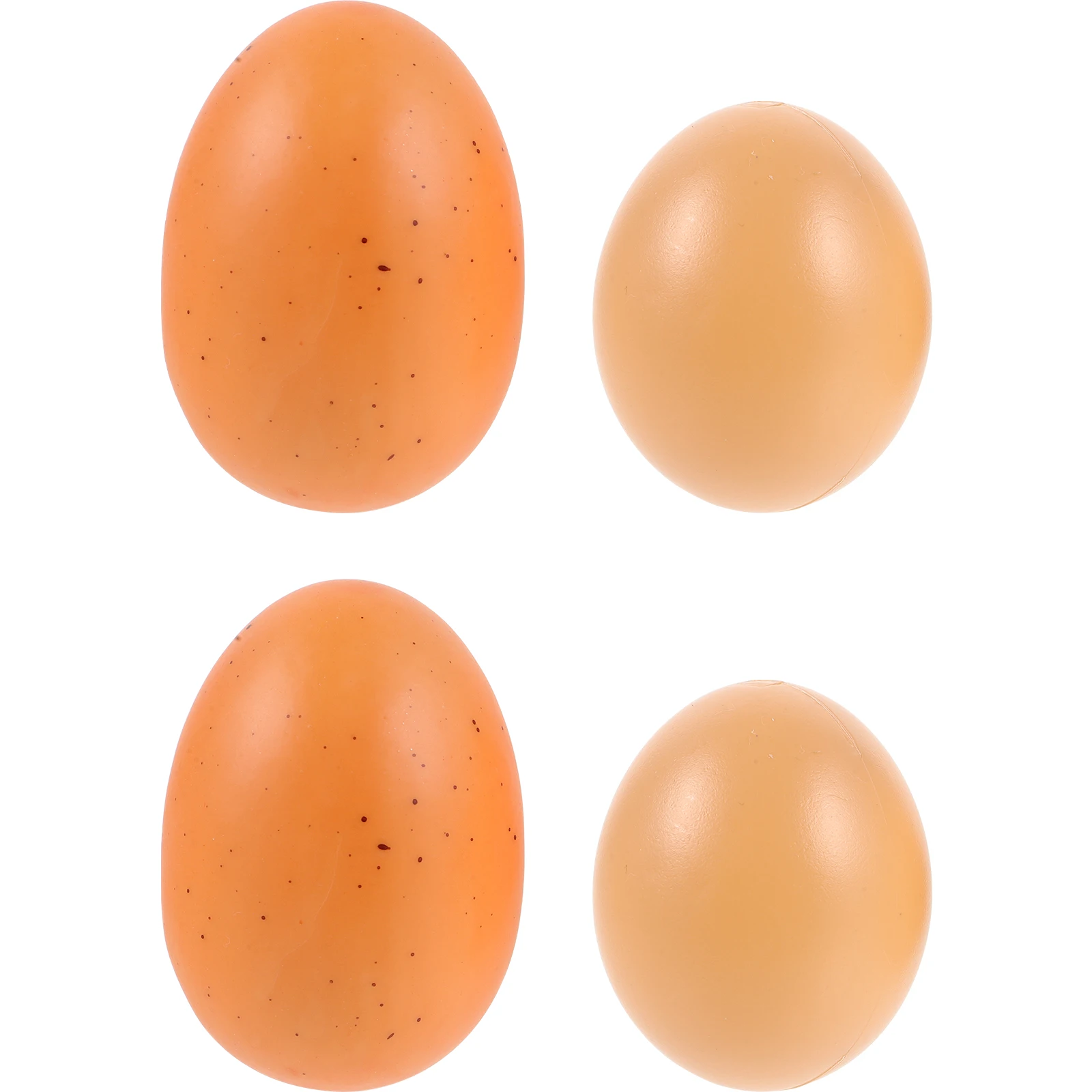 4 Stück gefälschte Hühnereier, Schaumstoff-Dekorationen, perfekte Form für Ostern, Basteln, glatt, nicht fragmentiert, lustige Aktivitäts-Requisiten für alle Altersgruppen